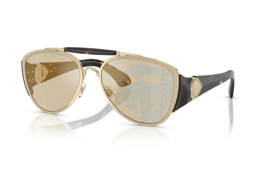 BURBERRY BE3161 - 1109P4 - 60 Napszemüvegek Arany, Dark Havanna Pilóta (Aviator)