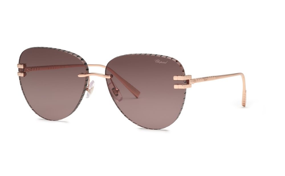 Chopard SCHL55M - 08FC - 62 Napszemüvegek Fényes réz-arany Pilóta (Aviator)