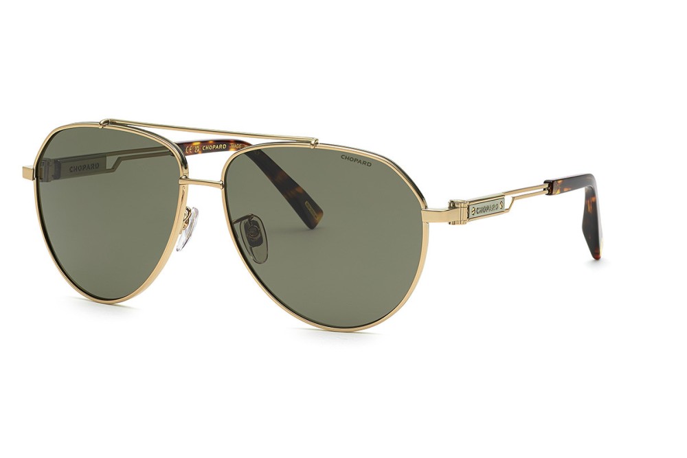 Chopard SCHG63 - 8FEP - 62 - POLARIZÁLT LENCSÉKKEL Napszemüvegek Arany, Havanna Pilóta (Aviator)