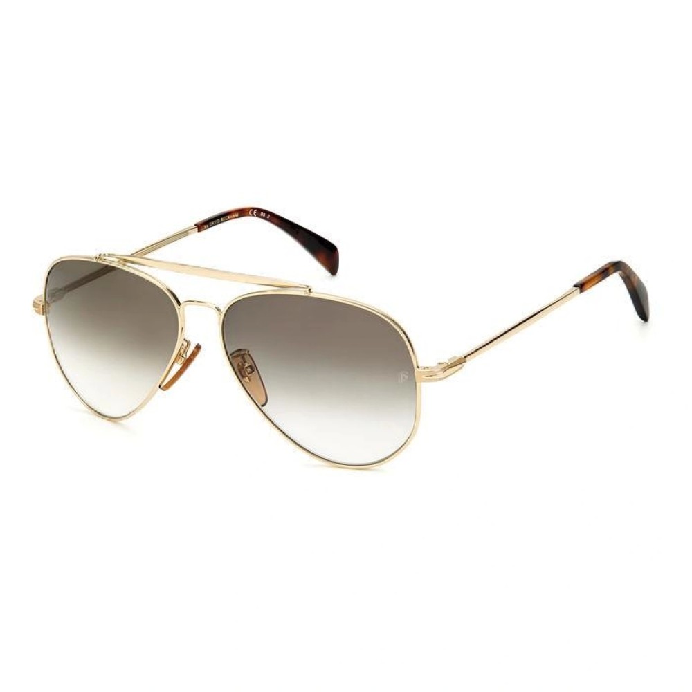 David Beckham DB 1004/S - J5G9K - 59 Napszemüvegek Arany, Havanna Pilóta (Aviator)