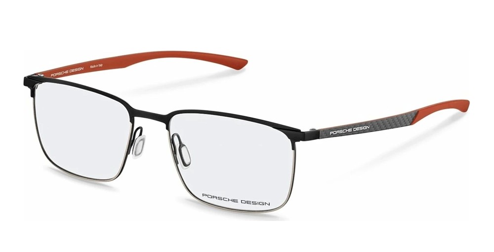 Porsche Design P8753 - A - 57 Optikai keretek Fekete Négyzetes