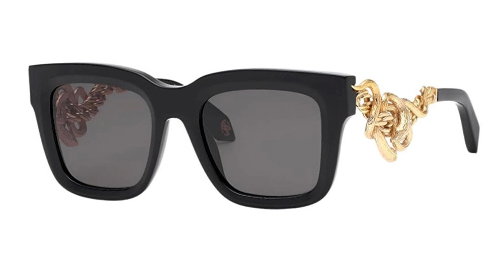 Roberto Cavalli SRC041 - 0700 - 52 Napszemüvegek Fekete Négyzetes