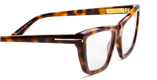 Tom Ford TF6047-B - 053 - 54 - KÉK-IBOLYA FÉNYT SZŰRŐ LENCSÉKKEL Optikai keretek Havana Cat eye (macskaszem)