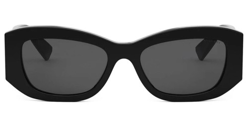 Bvlgari BV40037F - 01A - 55 Napszemüvegek Fekete / Arany Négyzetes