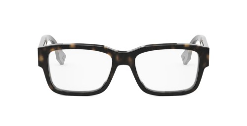 Fendi FE50079F - 052 - 53 Optikai keretek Sötét Havana Téglalap