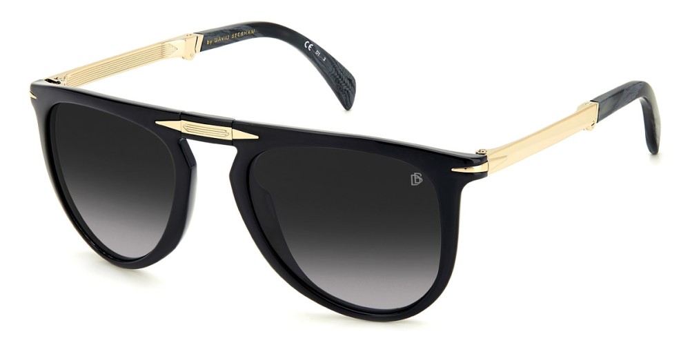 David Beckham DB 1039/S/FD - 2M29O - 54 Napszemüvegek Fekete, arany Pilóta (Aviator)