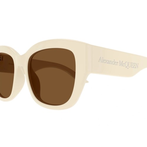 Alexander McQueen AM0451SA - 004 - 55 Napszemüvegek Bézs Szögletes