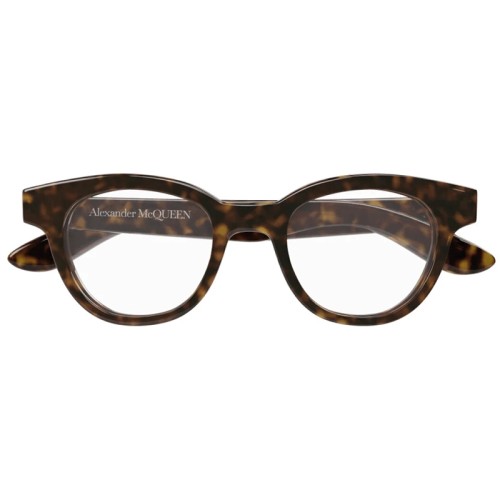 Alexander McQueen AM0384O - 002 - 47 Optikai keretek Barna,Narancs,Mintás Pillow (Lekerekített)