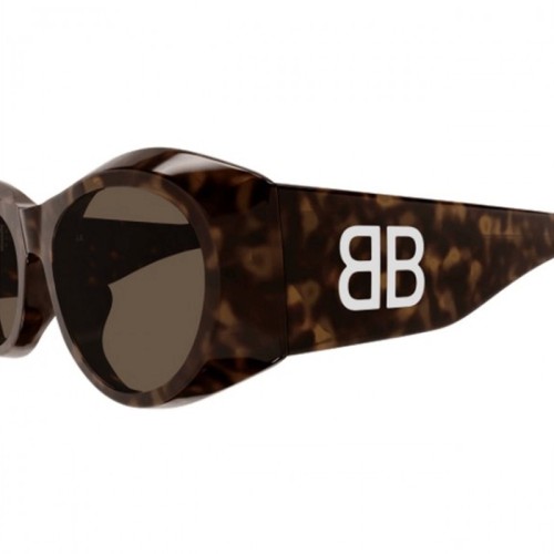 Balenciaga BB0396SK - 002 - 55 Napszemüvegek Barna,Mintás Ovális
