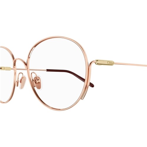 Chloé CH0209O - 002 - 53 Optikai keretek Rózsaarany,Barna Kerek
