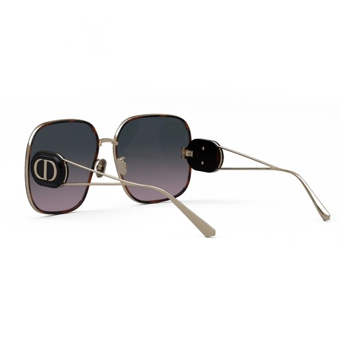 Dior DIORBOBBY S1U - B5AE A - 64 Napszemüvegek Havana, Fekete, Arany Szögletes