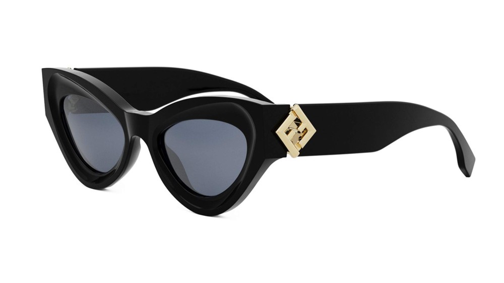 Fendi FE40146I - 01V - 52 Napszemüvegek Fekete Cat Eye (Macskaszem)