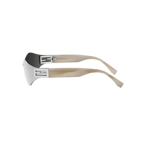 Fendi FE40159U - 16C - 74 Napszemüvegek Ezüst Shield