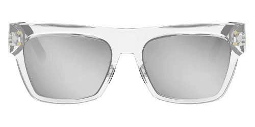 Dior CD DIAMOND S8F - 88A4 - 55 Napszemüvegek Áttetsző, Ezüst Szögletes