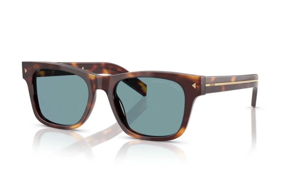 PRADA PR A17S - 15W04D - 54 - POLARIZÁLT LENCSÉKKEL Napszemüvegek Dark Havanna Szögletes