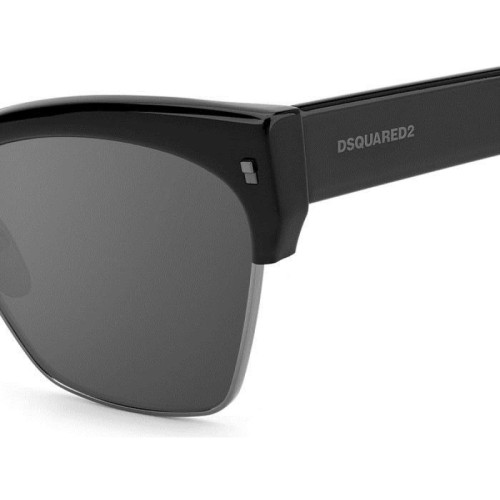 Dsquared2 D2 0015/S - 807T4 - 57 Napszemüvegek Fekete Pillow (Lekerekített)