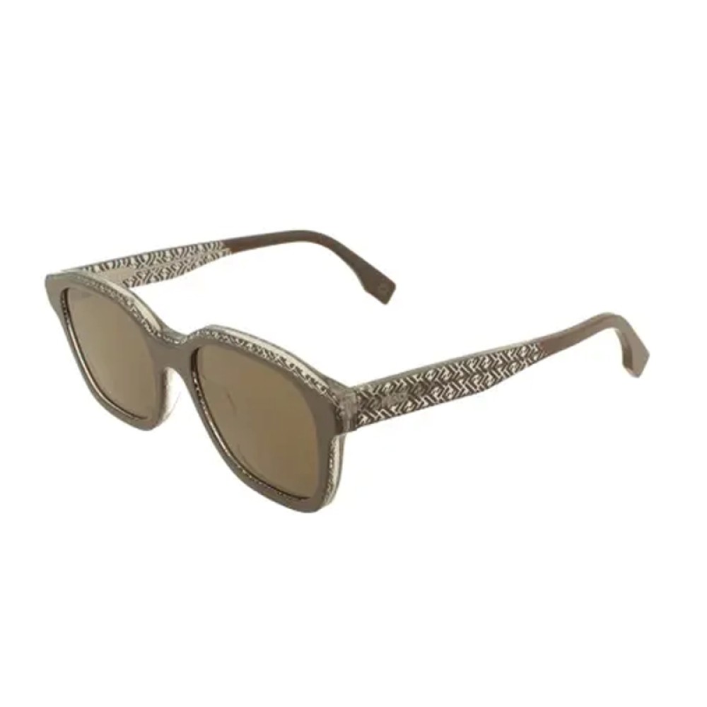 Fendi FE40077I - 50E - 51 Napszemüvegek Barna,Fehér,Mintás Szögletes