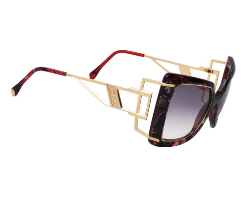 Cazal 8506 - 003 - 55 Napszemüvegek Fekete,Piros,Mintás,Arany Cat Eye (Macskaszem)