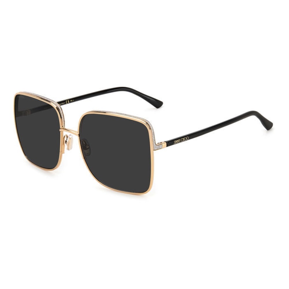 Jimmy Choo ALIANA/S - RHLIR - 59 Napszemüvegek Arany,Fekete Szögletes