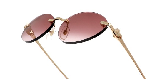 Cartier CT0504S - 002 - 58 Napszemüvegek Arany Ovális