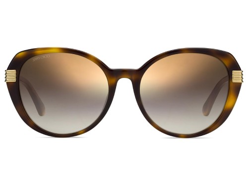 Jimmy Choo ORLY/F/S - 086JL - 56 Napszemüvegek Havana, Arany Cat Eye (Macskaszem)