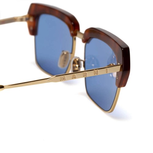 Marni PHD Three Gorges Blue - 57 Napszemüvegek Havana, Arany Szögletes