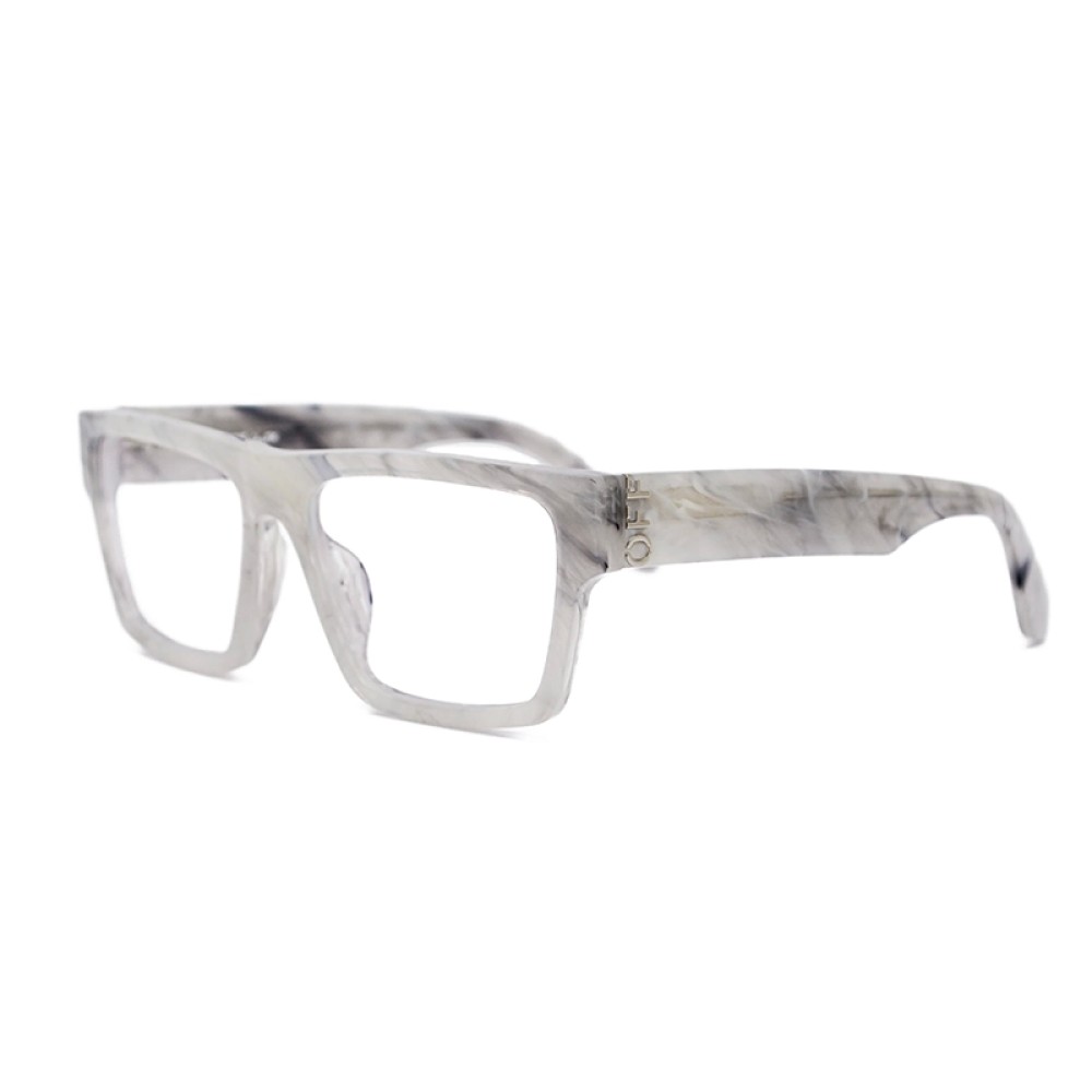 Off-White OERJ046 - 0800 - 56 Optikai keretek Fehér, Szürke, Mintás Négyzetes