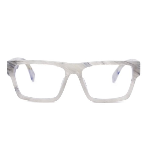 Off-White OERJ046 - 0800 - 56 Optikai keretek Fehér, Szürke, Mintás Négyzetes