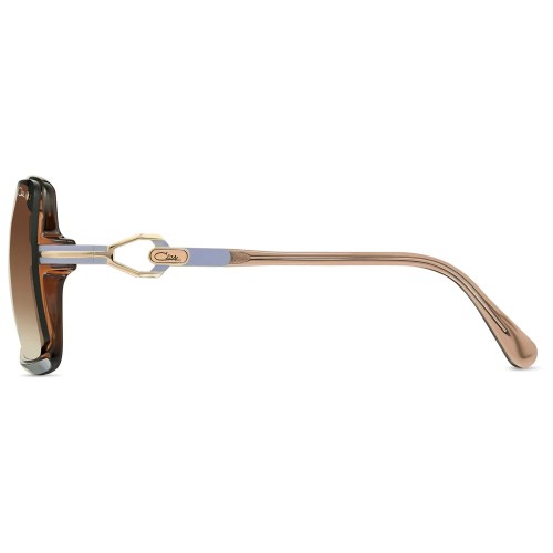 Cazal 859 - 003 - 66 Napszemüvegek Barna,Arany Flat Top (Felül egyenes)