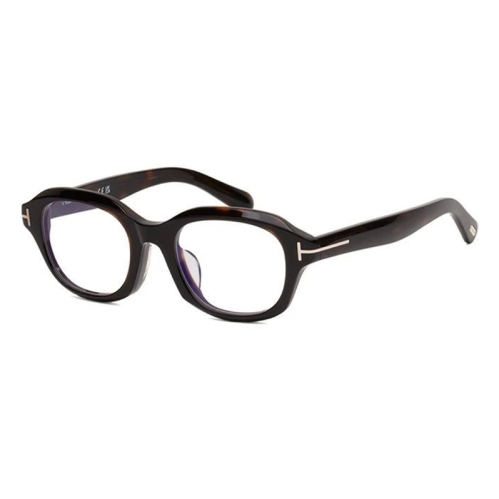 Tom Ford TF6005-D-B - 052 - 51 - KÉK-IBOLYA FÉNYT SZŰRŐ LENCSÉKKEL Optikai keretek Dark Havanna Szögletes