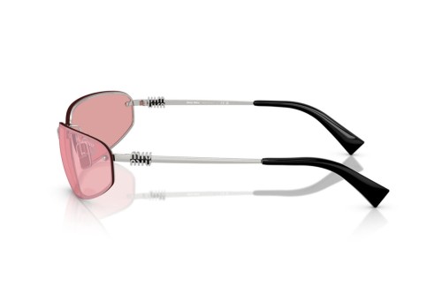 MIU MIU MU A50S - 1BC70J - 68 Napszemüvegek Ezüst Téglalap