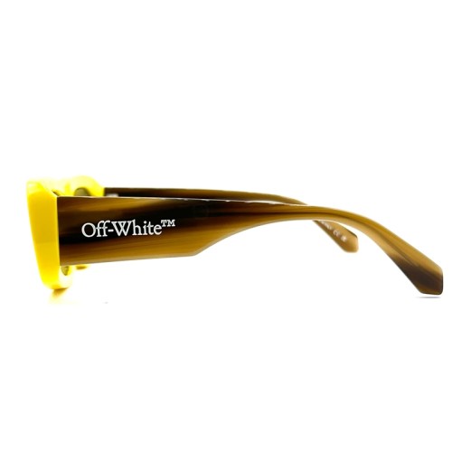 Off-White OERI065 AUSTIN - 1807 - 54 Napszemüvegek Sárga,Barna,Mintás Szögletes