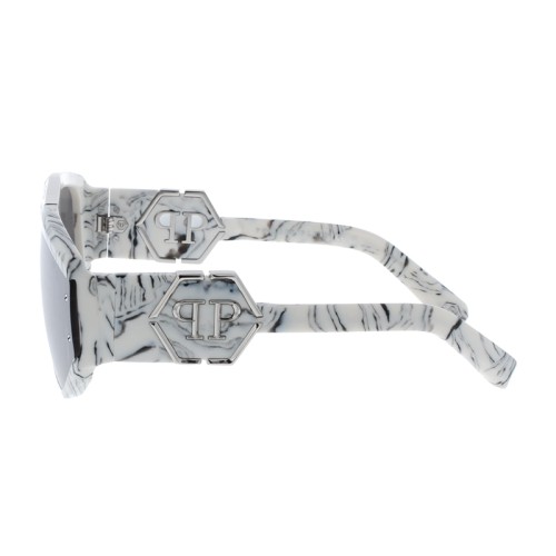 Philipp Plein SPP093 EGO - 9YLX - 65 Napszemüvegek Fehér,Fekete,Mintás Pilóta (Aviator)