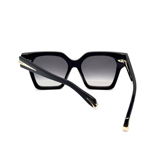 Roberto Cavalli SRC002 - 0700 - 54 Napszemüvegek Fekete, Arany Szögletes