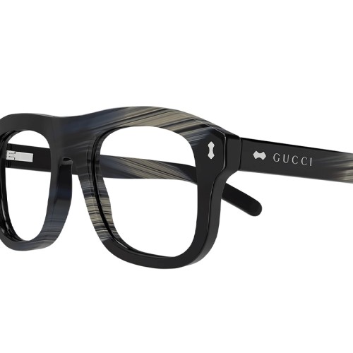 Gucci GG1712S NO CLIP - 003 - 52 Optikai keretek Fekete,Mintás Szögletes