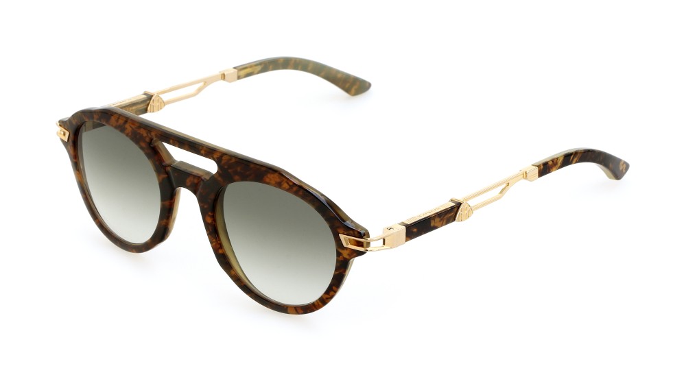 Maybach THE INDEPENDENCE II - MG-HAW-Z66 - 49 - ARANYOZOTT (GOLD PLATED) Napszemüvegek Dark Havanna Pilóta (Aviator)