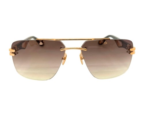 Maybach THE PRESIDENT I - RG-HAS-M12 - 62 - ARANYOZOTT (GOLD PLATED) Napszemüvegek Rózsaarany Pilóta (Aviator)