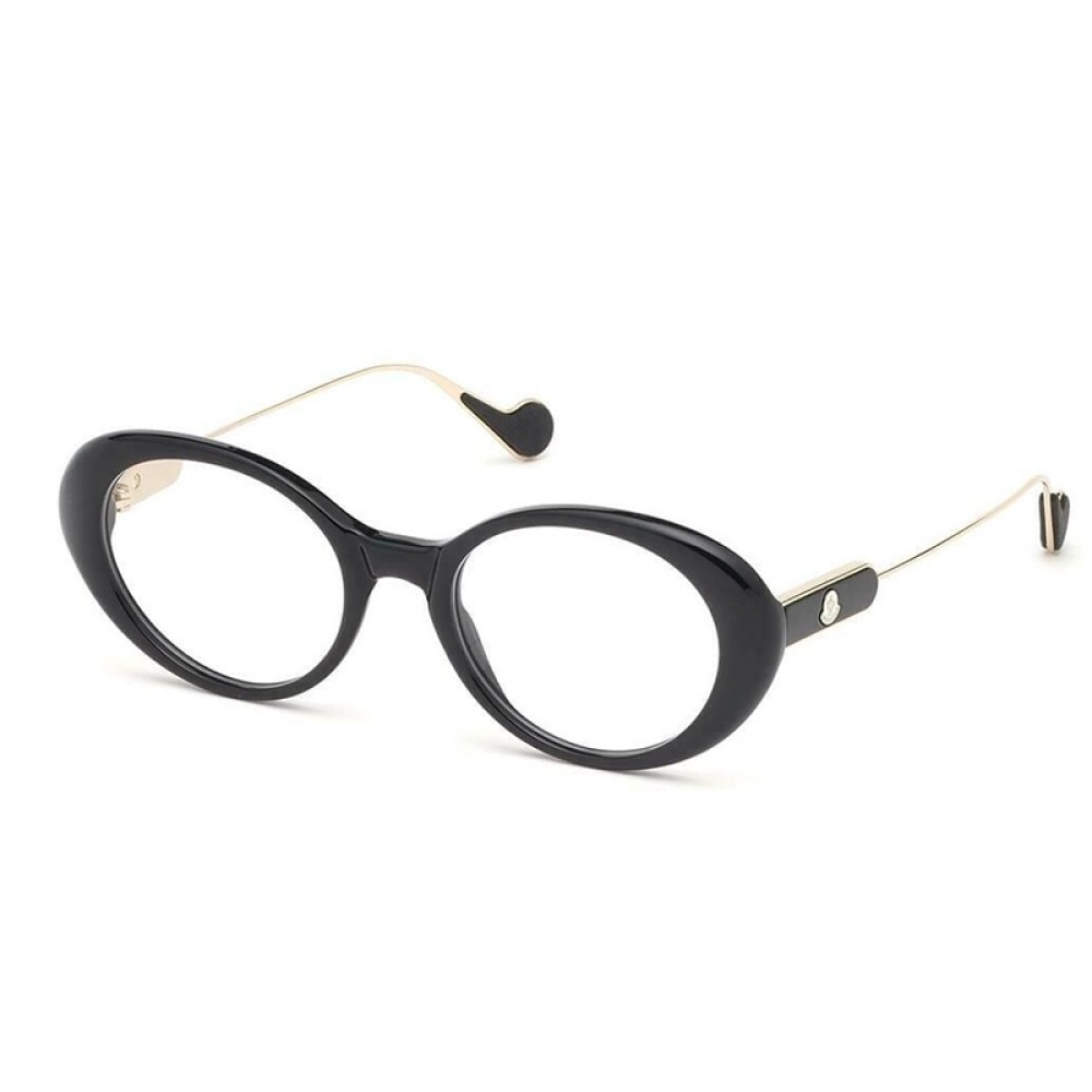 Moncler ML5055 - 001 - 52 Optikai keretek Fekete,Arany Ovális