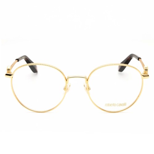 Roberto Cavalli VRC047 - 0400 - 52 Optikai keretek Arany, Dark Havanna Kerek