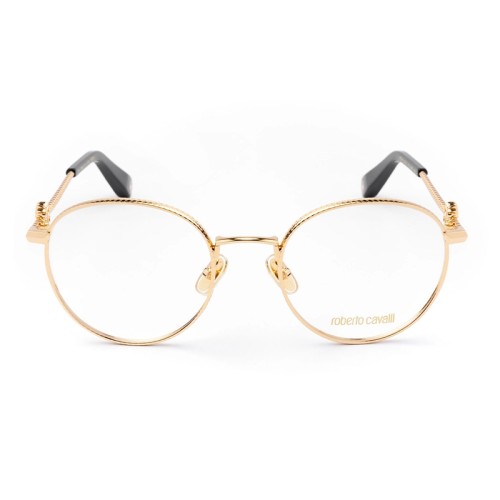 Roberto Cavalli VRC047 - 0300 - 52 Optikai keretek Arany, Fekete Kerek