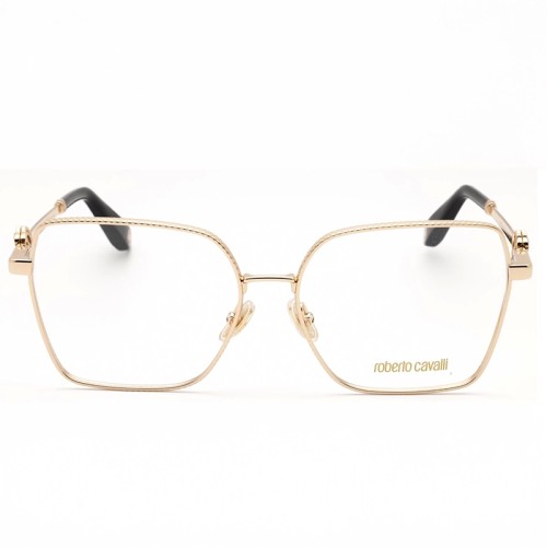 Roberto Cavalli VRC029 - 0300 - 57 Optikai keretek Arany, Fekete Szögletes
