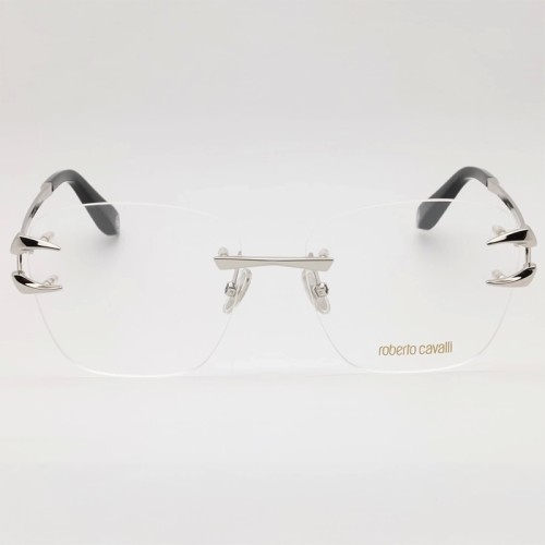 Roberto Cavalli VRC022 - 0579 - 58 Optikai keretek Ezüst, Fekete Szögletes