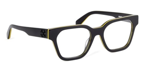 Off-White OERJ07P (STYLE 7P) - 1300 - 52 Optikai keretek Fekete Szögletes