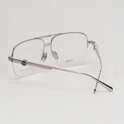 Philipp Plein VPP063W ROCK SUPERHERO - 0589 - 60 Optikai keretek Ezüst Pilóta (Aviator)