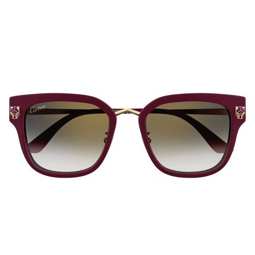 Cartier CT0509SA - 003 - 55 Napszemüvegek Burgundi, Arany Szögletes