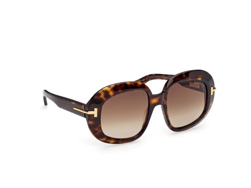 Tom Ford FT1237-F ICON COLLECTION - 52F - 53 Napszemüvegek Havanna Szögletes