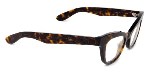 Alexander McQueen AM0381O - 002 - 47 Optikai keretek Barna,Mintás Cat Eye (Macskaszem)