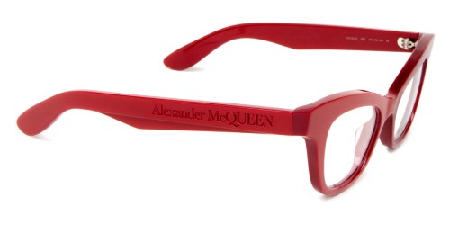 Alexander McQueen AM0381O - 003 - 47 Optikai keretek Piros Cat Eye (Macskaszem)