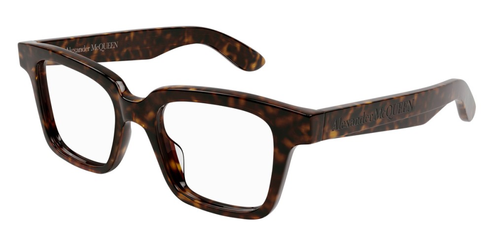 Alexander McQueen AM0385O - 002 - 49 Optikai keretek Barna,Mintás Szögletes