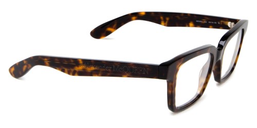Alexander McQueen AM0385O - 002 - 49 Optikai keretek Barna,Mintás Szögletes